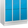 Metal locker with 12 compartments - narrow model (Polar)